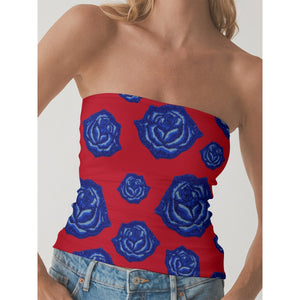 Open image in slideshow, Beaded Rose Tube Top
