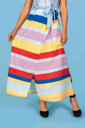 Bold Ribbon Sleeveless Dress