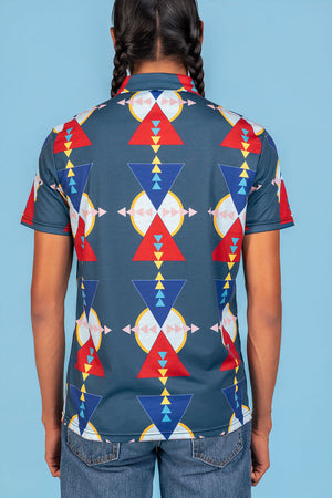 Reflections of the Lodge Fitted Polo--Navy (Pre-Order)