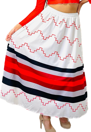 Open image in slideshow, Long White Skirt with pockets PRE-ORDER
