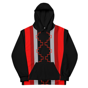 Black and Red Striped Hoodie PRE-ORDER