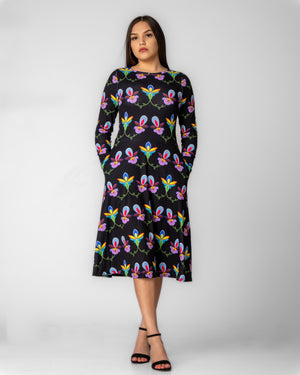 Open image in slideshow, Wisdom Mid length Dress with Pockets
